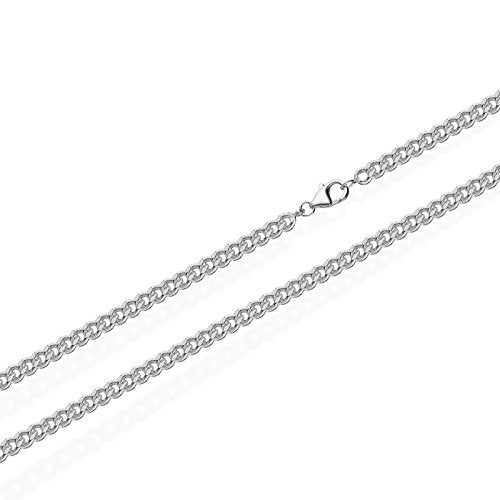 NKlaus, catena in massiccio argento Sterling 925, collana groumette da 2,0... - Ilgrandebazar