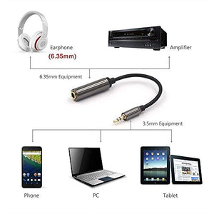 VCE Cavo Prolunga Cuffie Adattatore Audio Jack 3.5mm Maschio a 6.35mm...