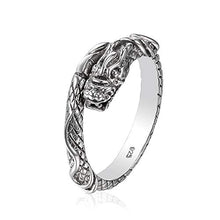 Carica l&#39;immagine nel visualizzatore di Gallery, Drago Anello in argento sterling 925 | regolabile dimensione unisex uomini... - Ilgrandebazar