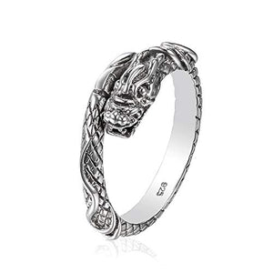 Drago Anello in argento sterling 925 | regolabile dimensione unisex uomini... - Ilgrandebazar