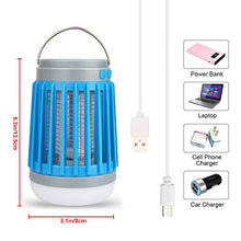 Carica l'immagine nel visualizzatore di Gallery, Repellente per insetti, da campeggio, lampada UV elettrica, zanzariera, Blu
