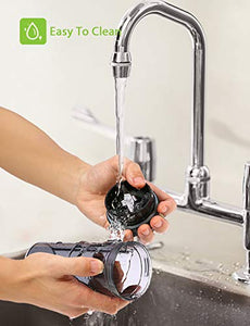 homgeek Mini Frullatore, Blender Smoothie Maker, Mixer per Frullati, Nero