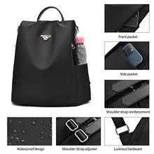 Carica l&#39;immagine nel visualizzatore di Gallery, shepretty Zaino Donna antifurto Borsa Tracolla Zainetto Viaggio Daypack zaino donna scuola, 8864Nero