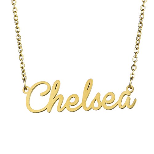 Nome Collana personalizzata, nome Cursive Font Made with Name... - Ilgrandebazar