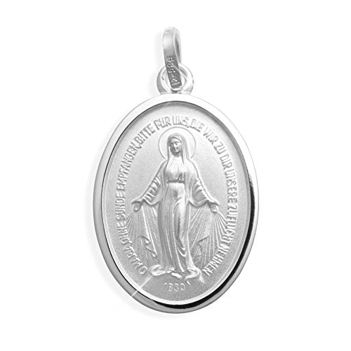 Ciondolo a forma di medaglia con immagine della Madonna Immacolata dei... - Ilgrandebazar