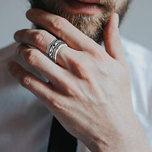Carica l&#39;immagine nel visualizzatore di Gallery, OIDEA Anello Celtico Irlandese Fidanzamento Matrimonio Nuziale Acciaio... - Ilgrandebazar