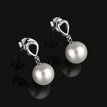 Carica l&#39;immagine nel visualizzatore di Gallery, Perla Orecchini Argento 925 D.Perlla Donne D&#39;acqua Dolce Coltivate a... - Ilgrandebazar