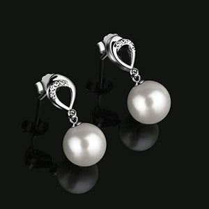 Perla Orecchini Argento 925 D.Perlla Donne D'acqua Dolce Coltivate a... - Ilgrandebazar
