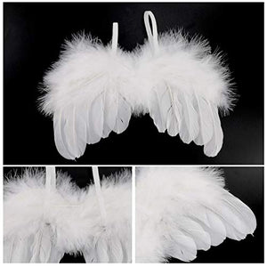 Hifot neonata fotografia prop, ali angelo bambin con Fascia per capelli set,...