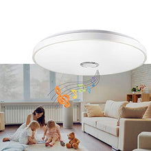 Carica l&#39;immagine nel visualizzatore di Gallery, Plafoniera JDONG con altoparlante bluetooth e telecomando Cambio colore 24W,...