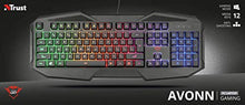 Carica l&#39;immagine nel visualizzatore di Gallery, Trust Gaming GXT 830-RW Avonn Tastiera da Gioco Illuminata, Nero [Layout
