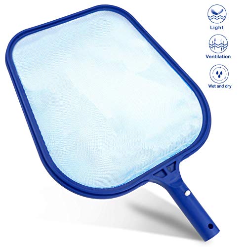 Professionale Skimmer per Piscina + Rete a Maglia Fine + Telaio Robusto Blu 1