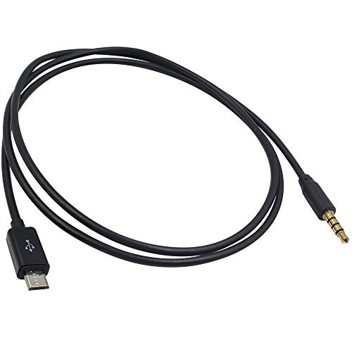 Duttek Cavo aux Micro USB da 3,5 mm, 4 Poli mm Maschio a USB...