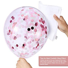 Carica l'immagine nel visualizzatore di Gallery, YMSZ Palloncini Bianchi Coriandoli Rosa, in Lattice Rosso Rosa da...