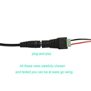 MZMing [12 Paia] 12V Maschio Femmina Connettori Elettrici DC Adattatore...