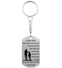 Carica l'immagine nel visualizzatore di Gallery, Dad MUM to Son Daughter Dog tag collana ciondolo targhette militare Jewelry... - Ilgrandebazar