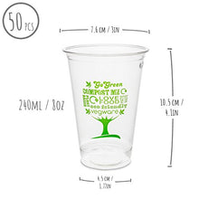 Carica l&#39;immagine nel visualizzatore di Gallery, 50 x Bicchieri monouso Trasparenti | biodegradabili e Eleganti 250ml, 50pezzi - Ilgrandebazar