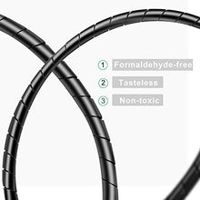 Carica l'immagine nel visualizzatore di Gallery, AGPTEK 2 Pezzi Raccogli Cavi Spiralato(TOT 10M), Spirale di Diametro di...