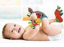 Carica l&#39;immagine nel visualizzatore di Gallery, Baby Rattle Neonato Sonagli Calzini da Polso a Sonaglio per Bambini,...
