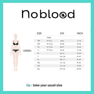 NoBlood Mutande Assorbenti Mestruali = 2 tamponi - Lavabili - XS, Pizzo-pack