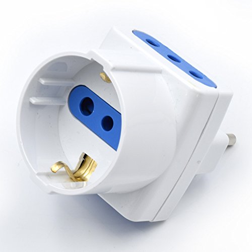 Welly Enjoy It - Adattatore Semplice Compatto - con 2 Prese Italiane 10A e 1... - Ilgrandebazar