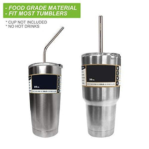 HOOMEE Cannucce in Acciaio Inox Riutilizzabili (Set da 8), Formato Famiglia - Ilgrandebazar
