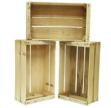 Carica l&#39;immagine nel visualizzatore di Gallery, Set n. 3 Cassette in Legno | cm 50x30x18 | per Arredamento Giardino, Stile... - Ilgrandebazar