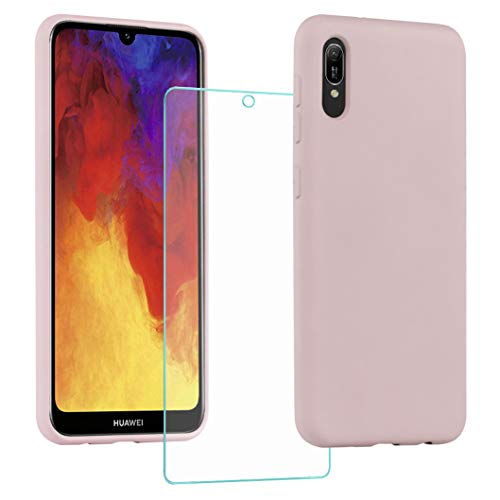 All Do Cover per Huawei Y6 2019,Pellicola Protettiva in Vetro Temperato, Rosa - Ilgrandebazar