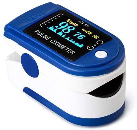 AUA Pulsossimetro da Dito, Saturimetro da Dito Portatile Professionale, 4 direzioni Regolabili, Display OLED a 2 Colori,misurazione SPO2, per Uso Domestico, Fitness e Sport estrem