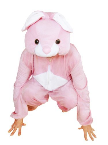 J02 M/L Costume Lepre Coniglio Costumi da adulto vestiti di M-L, Rosa - Ilgrandebazar