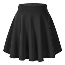 Carica l'immagine nel visualizzatore di Gallery, Urban GoCo Donna Moda Svasata Mini Gonna da Pattinatrice Versatile M, Nero - Ilgrandebazar