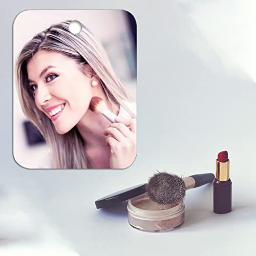 Specchio Da Doccia Antiappannamento 28x19cm - Infrangibile, Con Gancio Adesivo, Ideale Per Rasatura - Foto 8