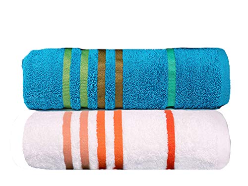 CASA COPENHAGEN Exotic Collezione - Set di 2 Blu Ottanio E Bianchi - Ilgrandebazar