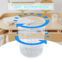 Carica l&#39;immagine nel visualizzatore di Gallery, Auxmir Porta Trucchi Rotante a 360°, Organizer Trasparente