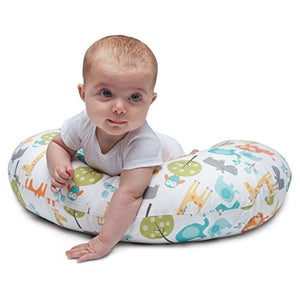 Chicco 08079902430000 Boppy Cuscino Allattamento, 0m+, Bianco Peaceful Jungle