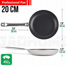 Carica l&#39;immagine nel visualizzatore di Gallery, GadHome Professional 20cm Padella Antiaderente, Grigia |Padella in 20 cm