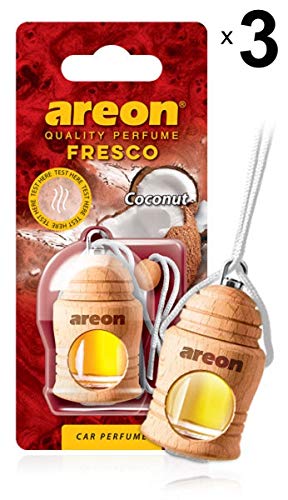 Areon Fresco Deodorante Auto Cocco Profumo Dolce Tropical Legno Bottiglie Da... - Ilgrandebazar