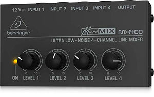 Behringer Micromix MX400 mini mixer line a 4 canali ultra-compatto - Ilgrandebazar