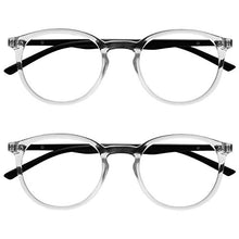 Carica l&#39;immagine nel visualizzatore di Gallery, Opulize Met 2 Pacco Potenza ottica +2,00, Chiaro Davanti Con Le Braccia Nere - Ilgrandebazar