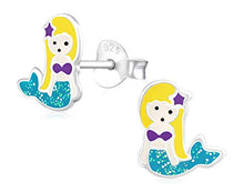 Carica l'immagine nel visualizzatore di Gallery, Laimons Kids Orecchini a pressione gioielli per bambini Sirena colorato con... - Ilgrandebazar
