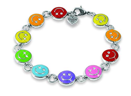 Charm braccialetto KICIB917 Smiley colorato per ragazza - Ilgrandebazar
