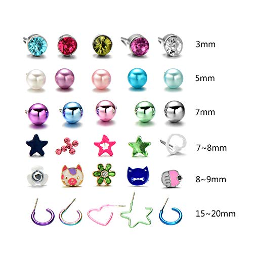 Set Di Orecchini A Palla In Argento Sterling Con Topazio Mistico Colorato E CZ Set Di Orecchini A Palla In Argento Sterling Con Topazio Mistico Colorato E CZ