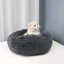 Carica l&#39;immagine nel visualizzatore di Gallery, Decdeal Ciambella per Animali Domestici Morbido Diameter 50cm, Dark grey - Ilgrandebazar