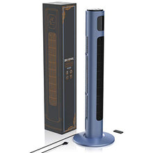 Carica l&#39;immagine nel visualizzatore di Gallery, Brandson - Ventilatore a Torre Silenzioso con Telecomando - 45 W Blu Grafite