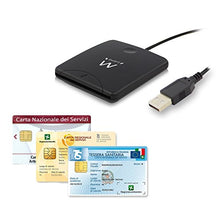Carica l'immagine nel visualizzatore di Gallery, Ewent EW1052 Lettore di smart card USB SmartCard Reader, Plug &amp; Play, USB...