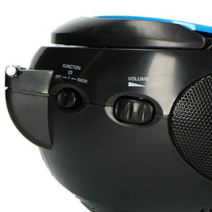 Lenco SCD-24 Stereo Boombox, Radio FM, CD-Player, Blu/Nero