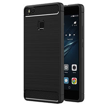 Carica l&#39;immagine nel visualizzatore di Gallery, AICEK Cover Huawei P9 Lite, Nero Custodia Lite Silicone Molle Black - Ilgrandebazar