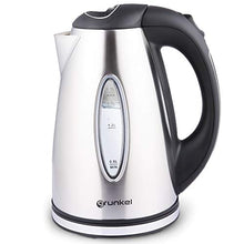 Carica l'immagine nel visualizzatore di Gallery, Grunkel - Bollitore elettrico in acciaio inox da 1,7 litri di capacità e 2200 W di potenza, spia acqua bollitura, spegnimento automatico e filtro dell'acqua rimovibile, modello HV-16GX
