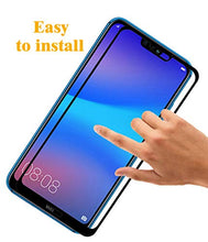 Carica l&#39;immagine nel visualizzatore di Gallery, Eachy Vetro Temperato Huawei P20 Lite, [2 Pezzi] Pellicola Protettiva Huawei P20 Lite/Huawei Nova 3e Protezione Schermo Copertura Completa Bordo a Bordo 5,84 Pollici-Nero