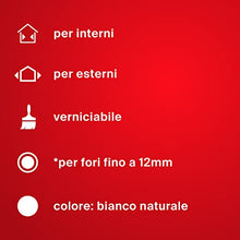 Carica l&#39;immagine nel visualizzatore di Gallery, Fischer Stucco Veloce NTJH con Spatola Integrata per Coprire Fori e Crepe, Bianco, per Muro, Intonaco, Cartongesso, 552152